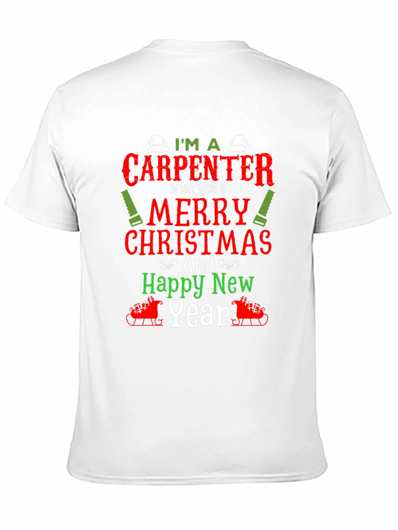 Carpenter Christmas Holiday Graphic Tee