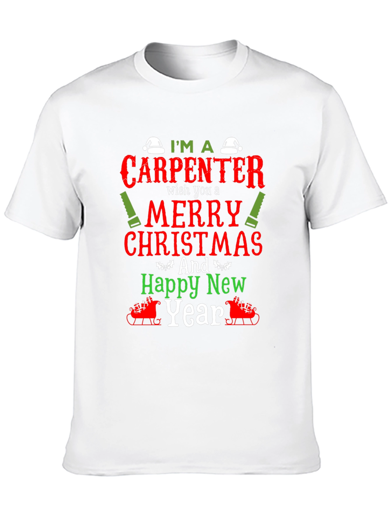 Carpenter Christmas Holiday Graphic Tee