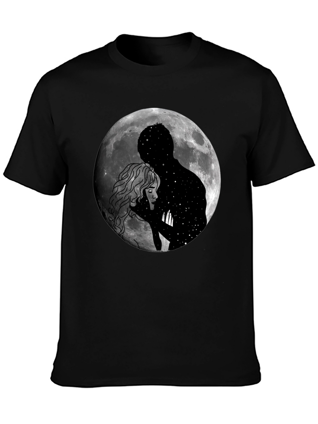 Moonlit Embrace Graphic T-Shirt
