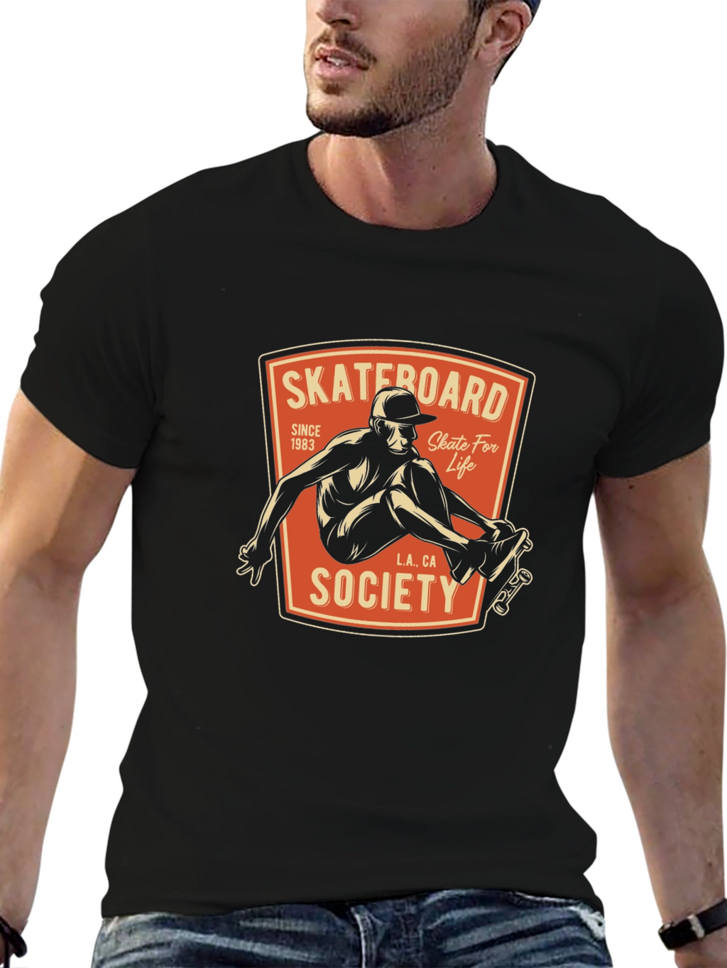 Skateboard Society Tee - Classic Skate Life Design