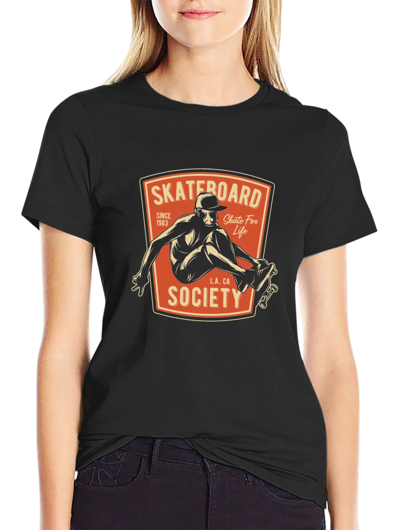 Skateboard Society Tee - Classic Skate Life Design