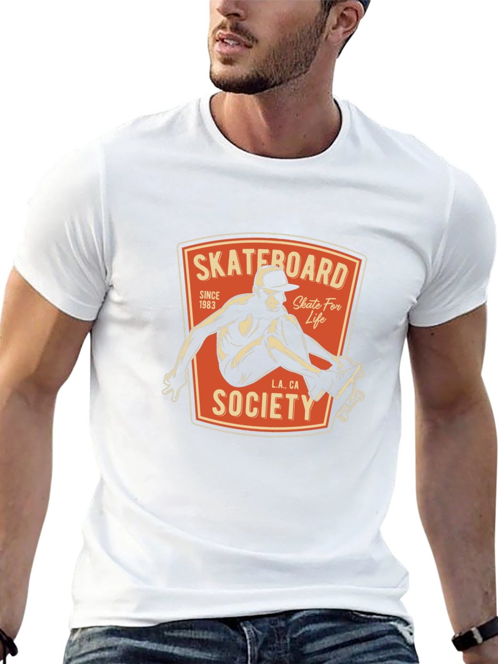 Skateboard Society Tee - Classic Skate Life Design