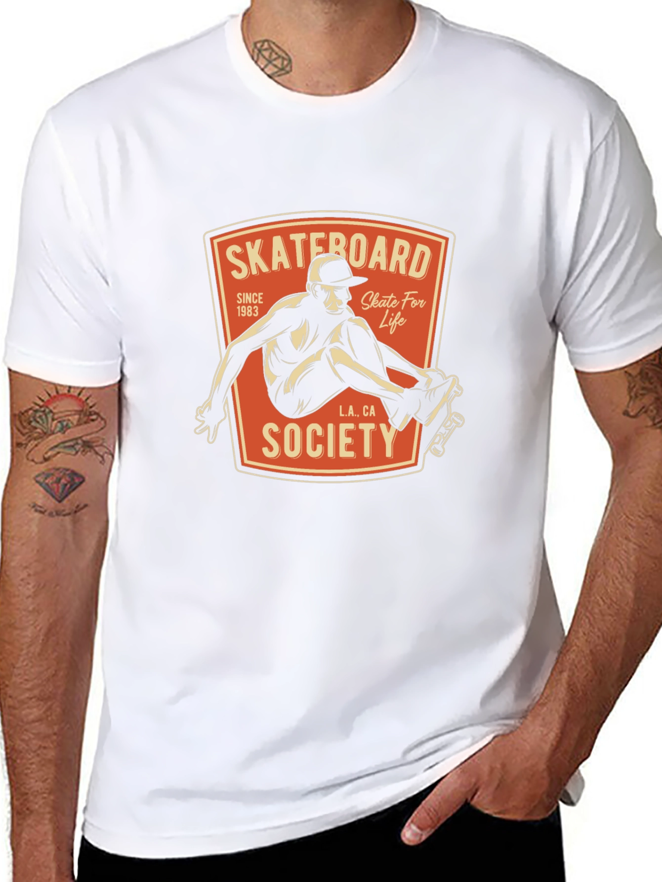 Skateboard Society Tee - Classic Skate Life Design
