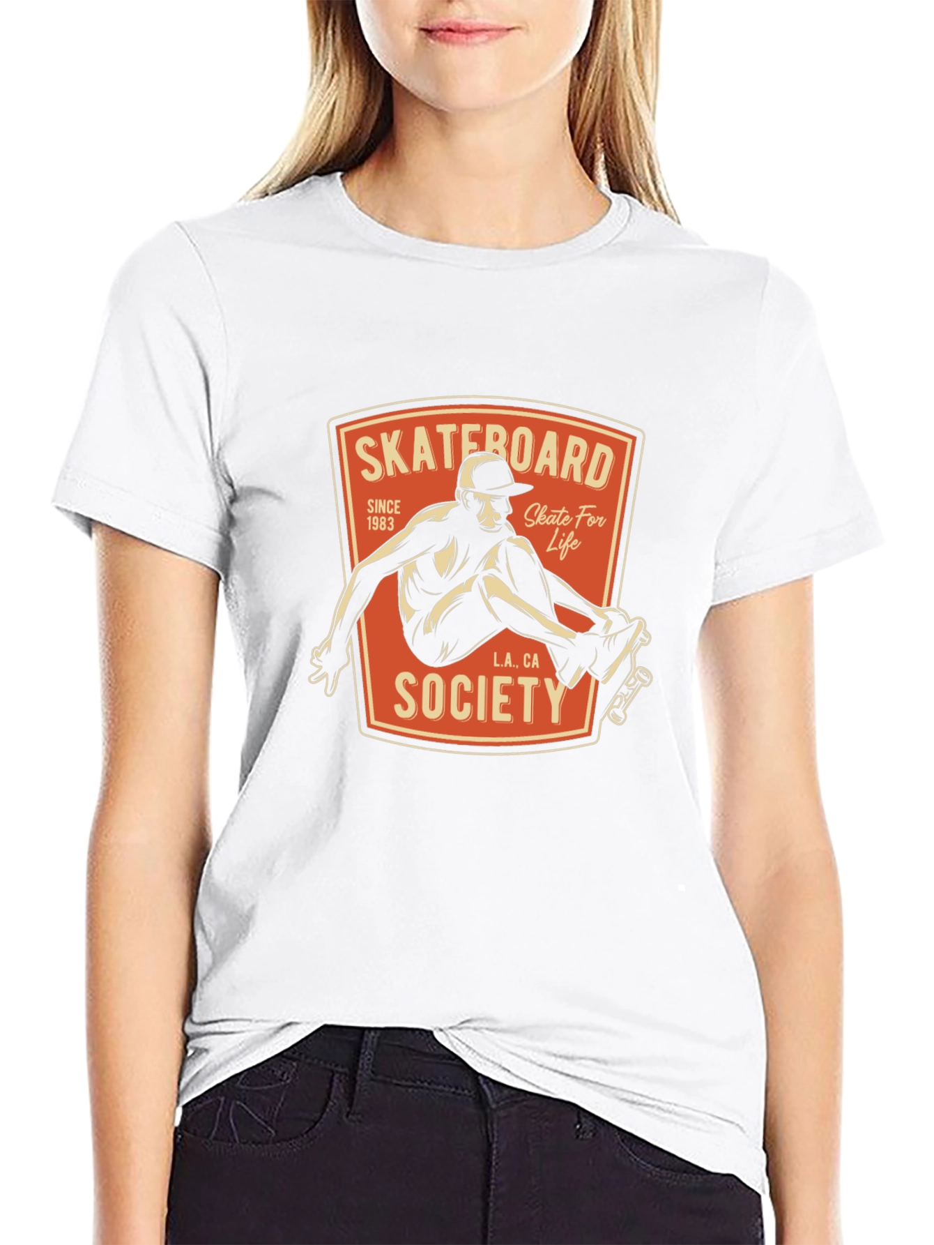 Skateboard Society Tee - Classic Skate Life Design