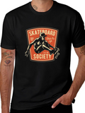 Skateboard Society Tee - Classic Skate Life Design