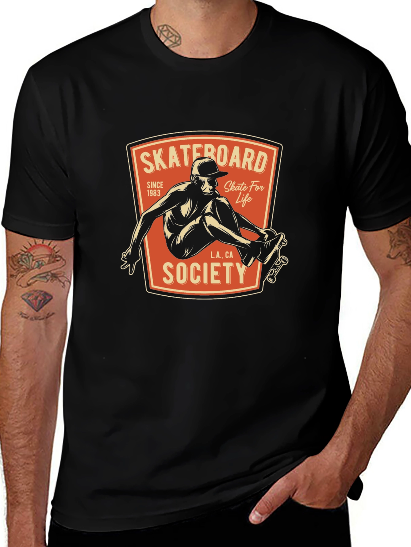 Skateboard Society Tee - Classic Skate Life Design