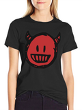Devil Smiley Graphic T-Shirt - Mens