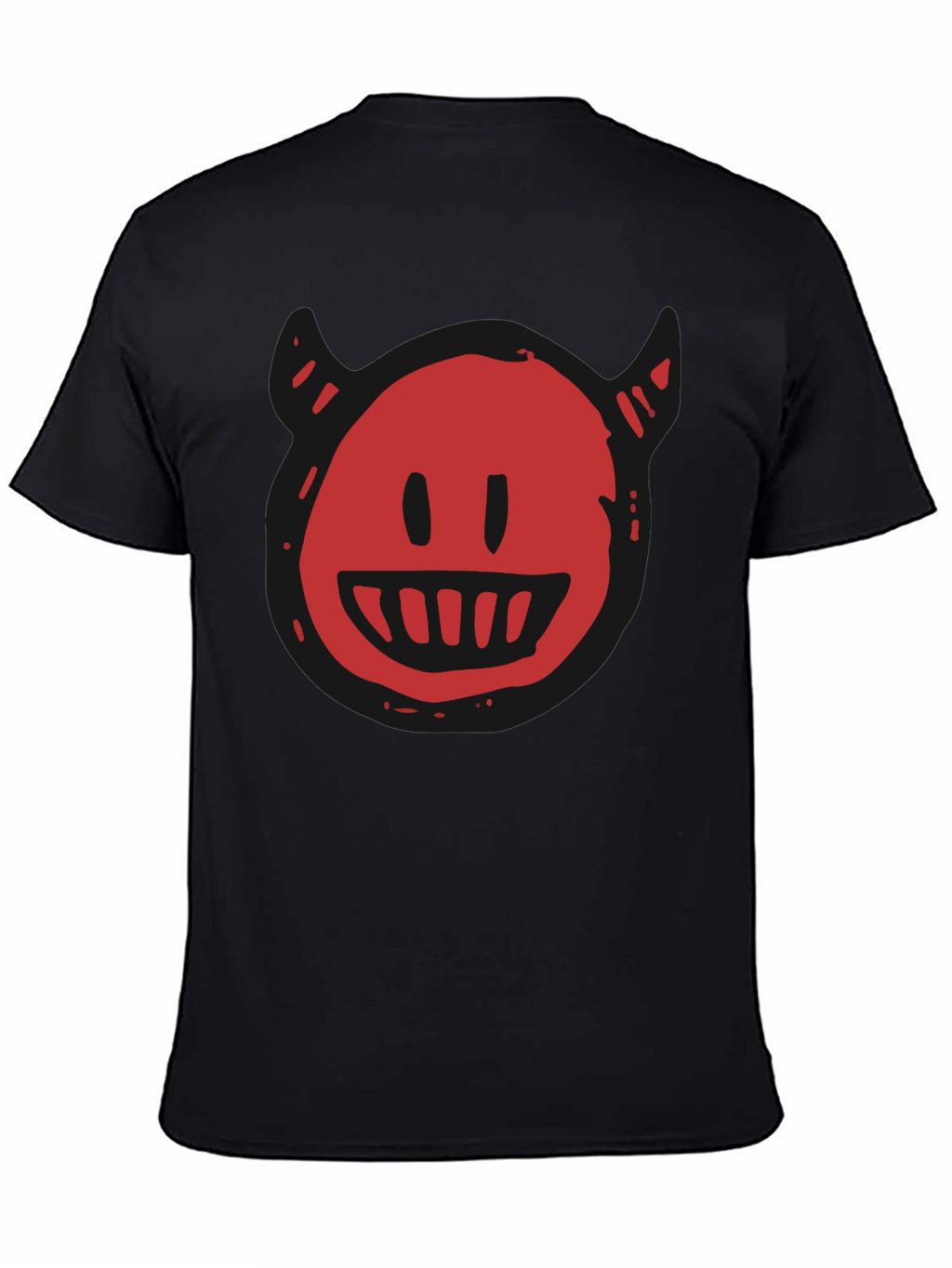 Devil Smiley Graphic T-Shirt - Mens