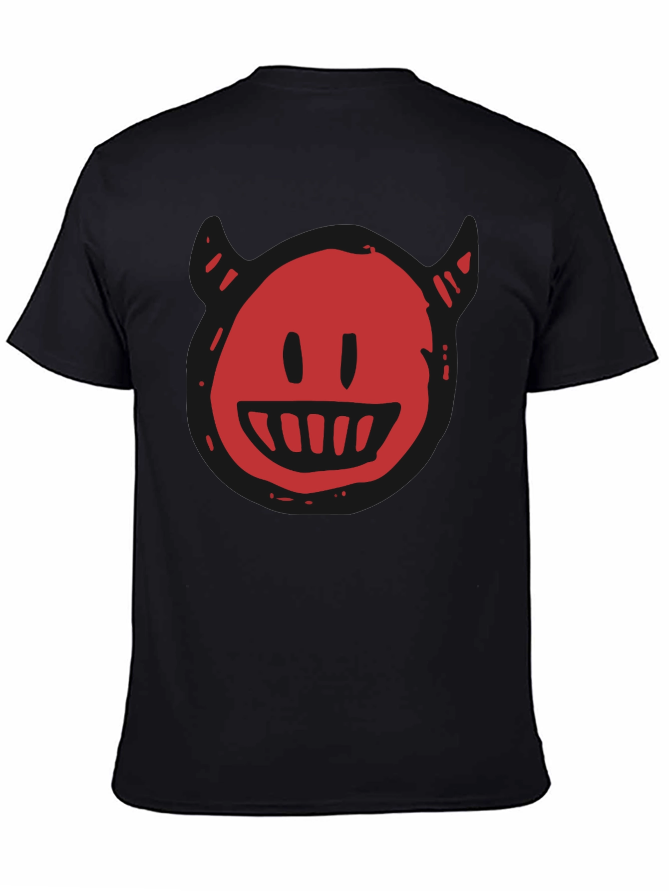 Devil Smiley Graphic T-Shirt - Mens