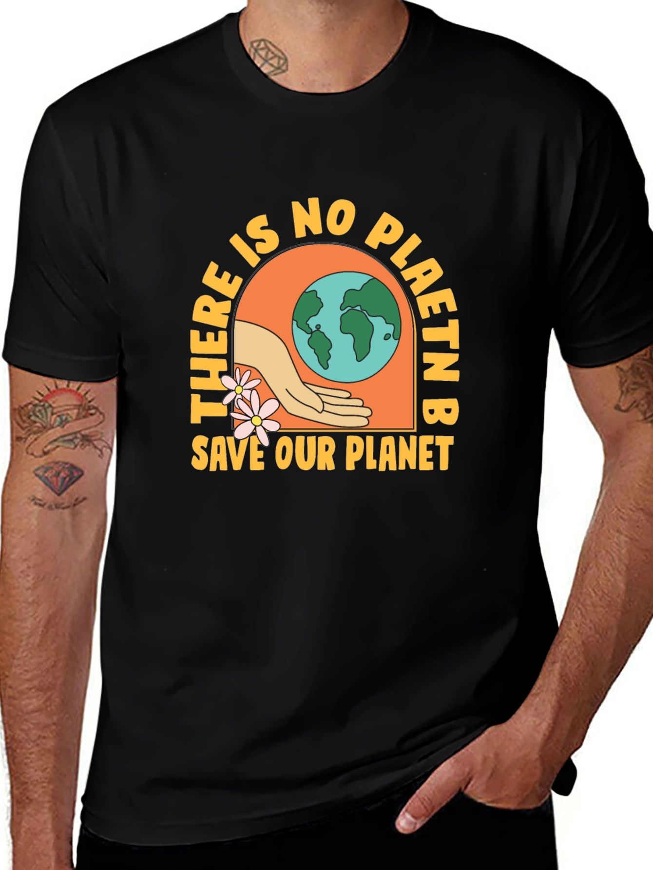There Is No Planet B Black Graphic Tee