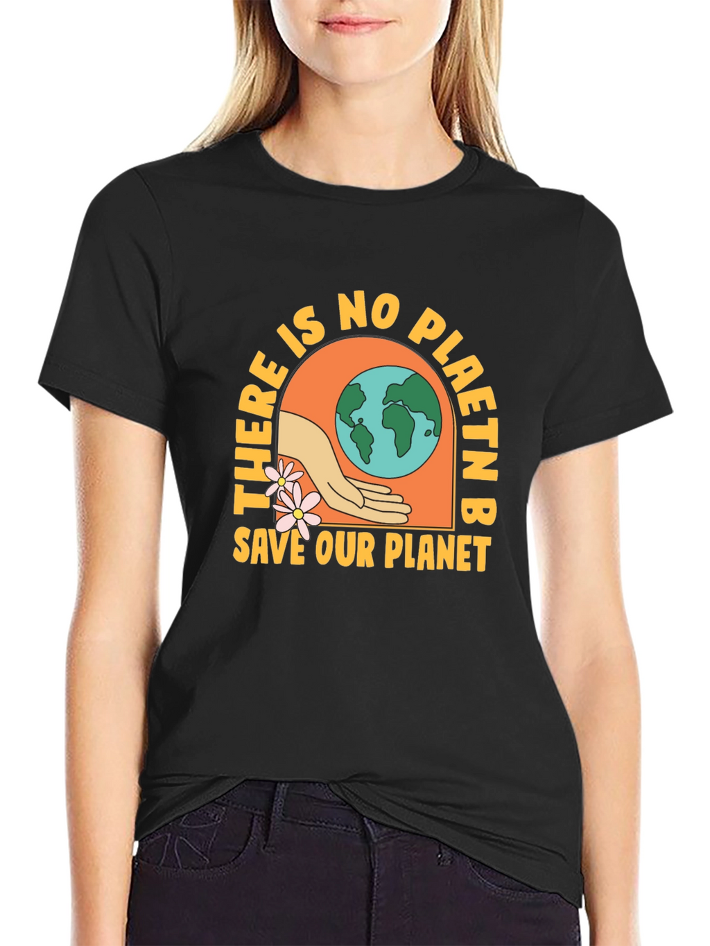 There Is No Planet B Black Graphic Tee