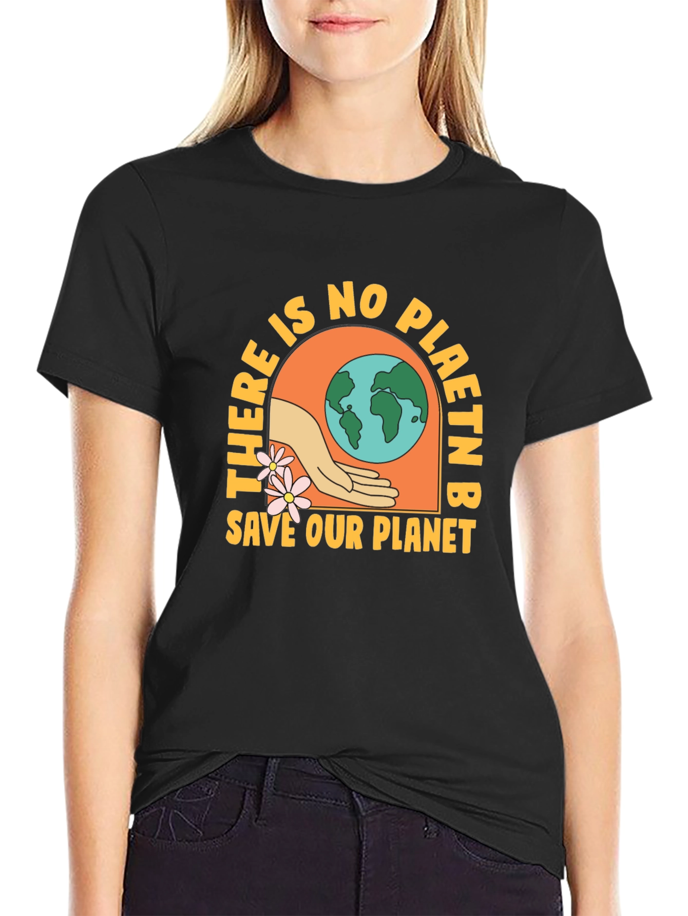 There Is No Planet B Black Graphic Tee