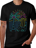 Neon Retro Surf Tee