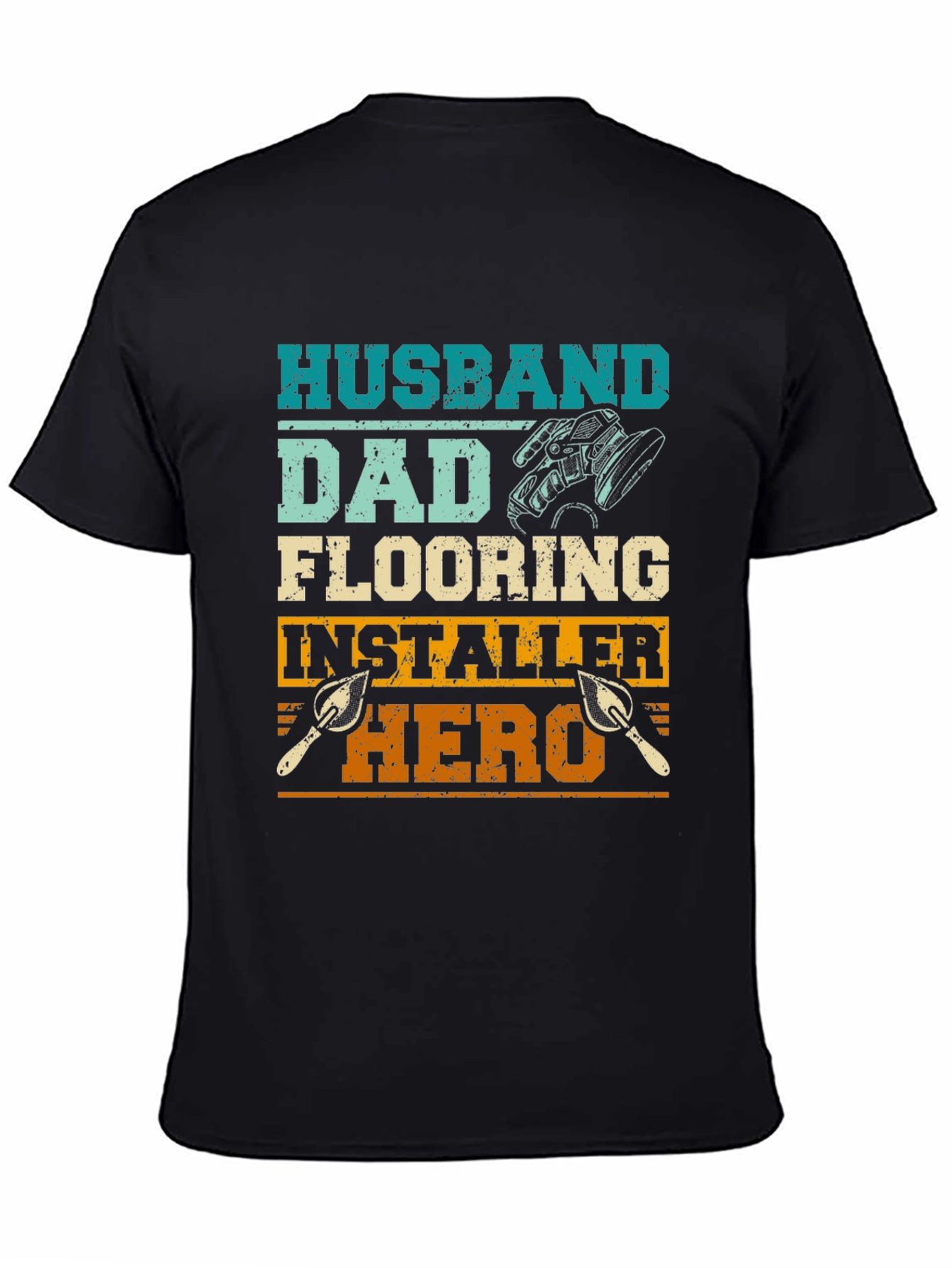Husband Dad Flooring Installer Hero T-Shirt