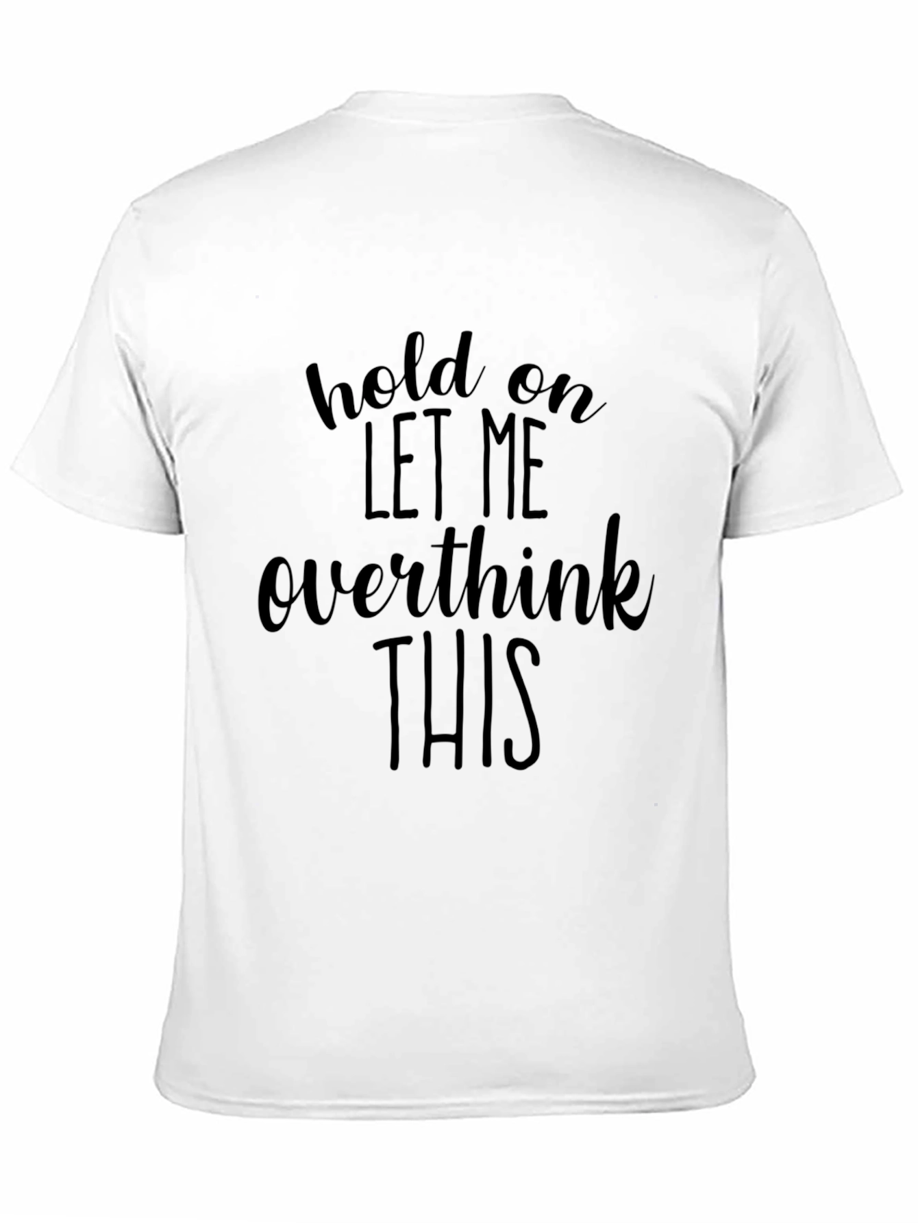 Overthink This Black Graphic Tee