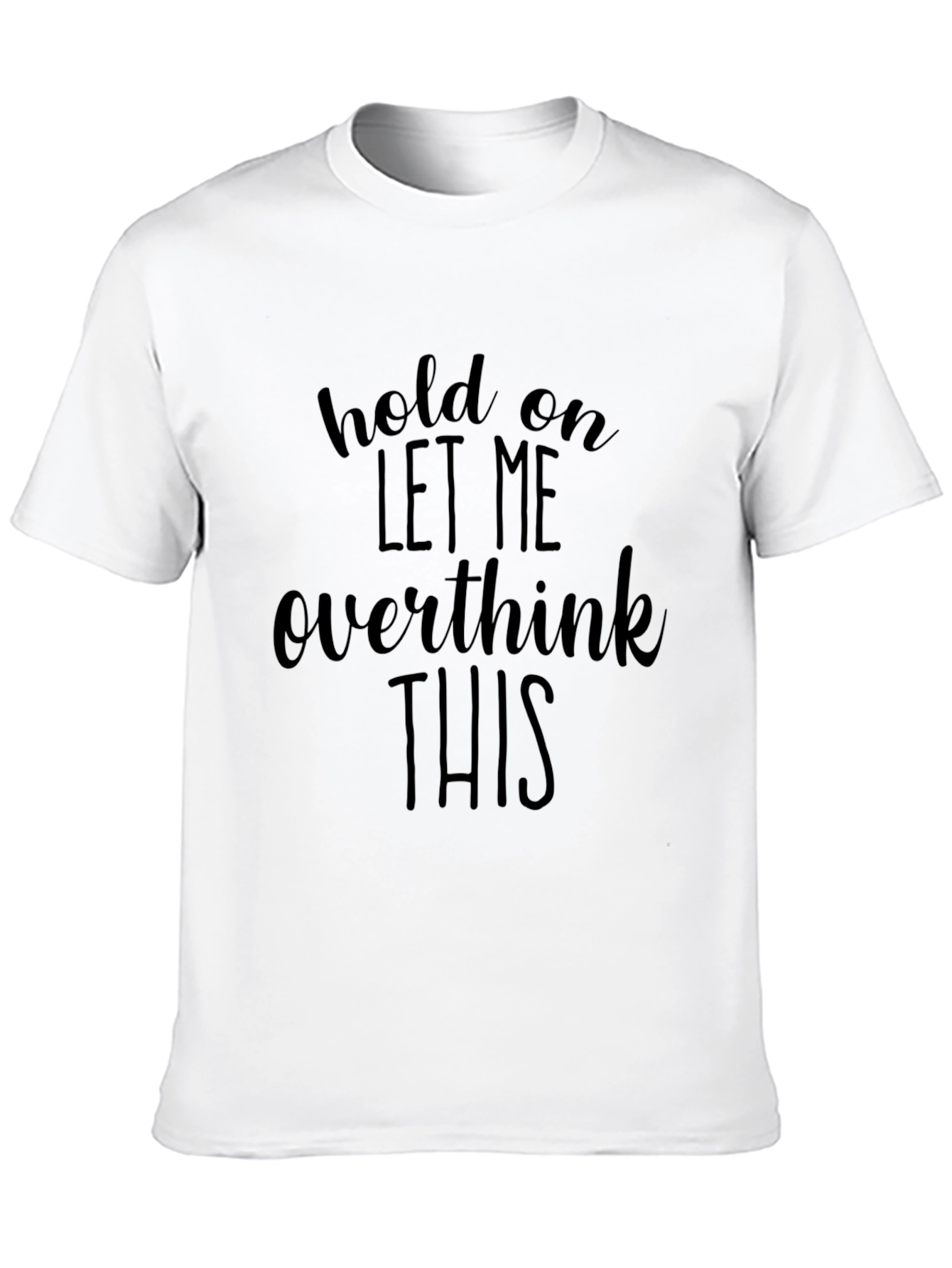 Overthink This Black Graphic Tee