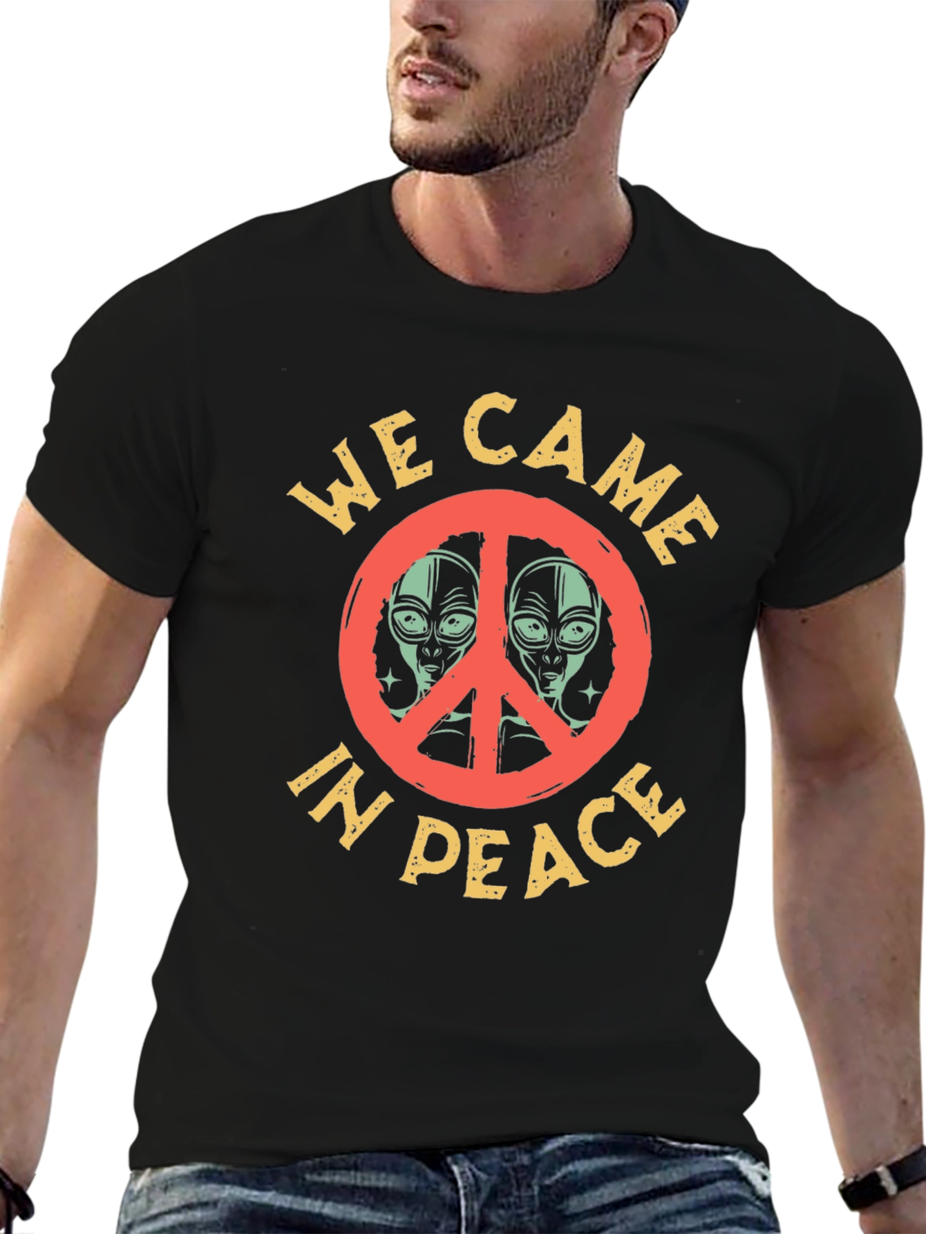 We Came in Peace Alien Graphic T-Shirt