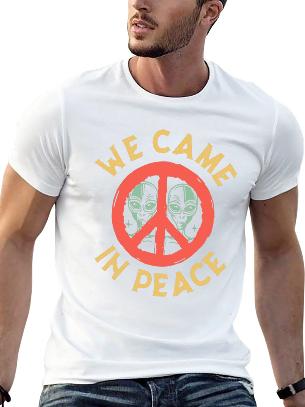 We Came in Peace Alien Graphic T-Shirt
