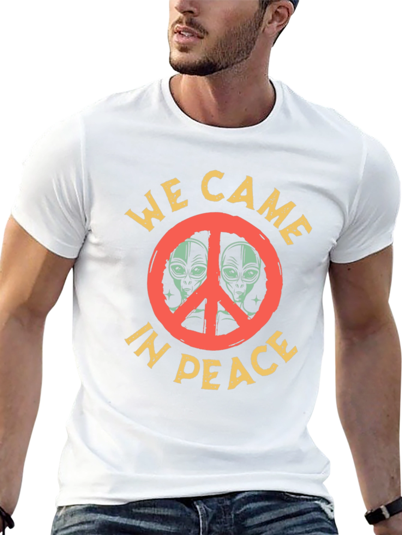 We Came in Peace Alien Graphic T-Shirt