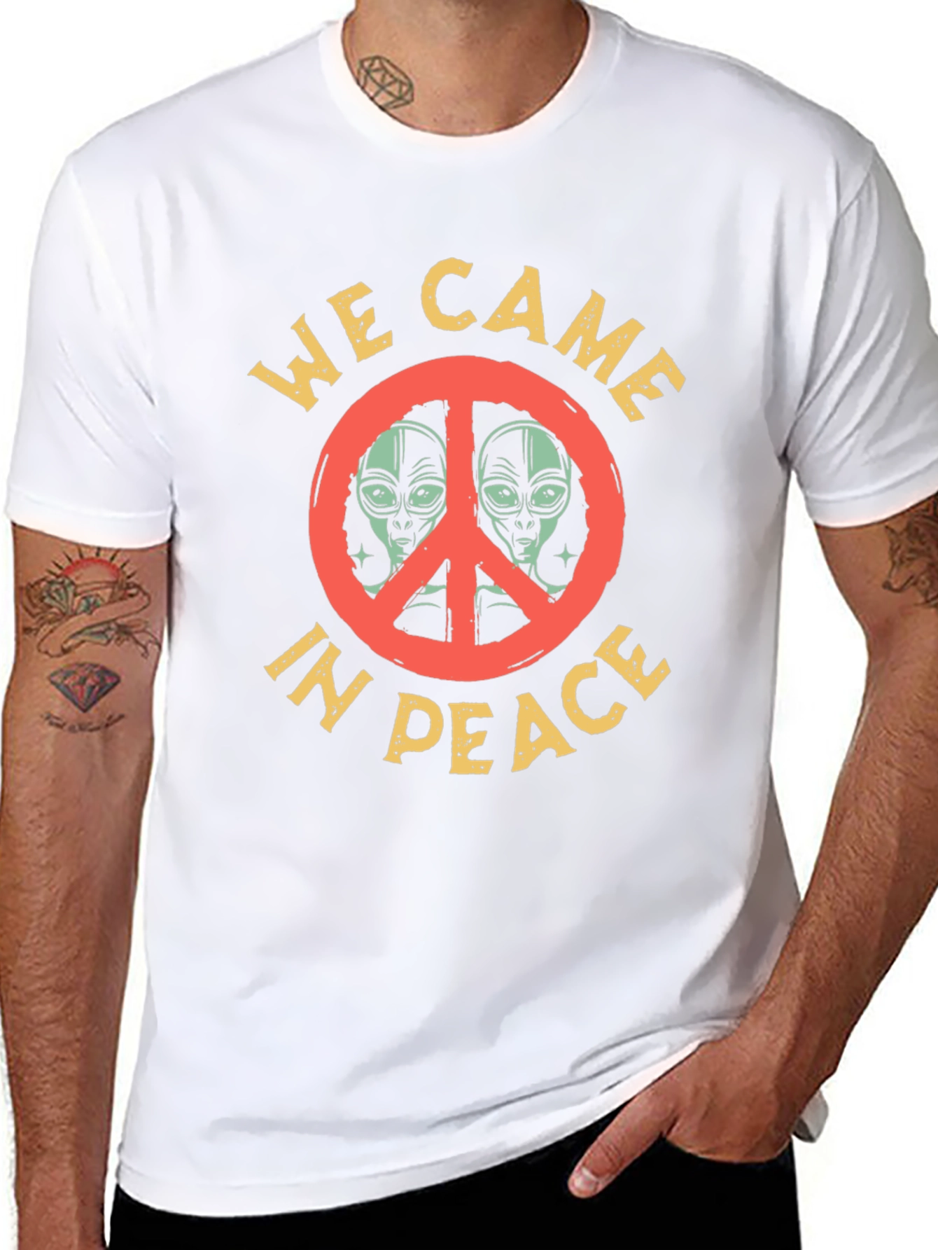 We Came in Peace Alien Graphic T-Shirt