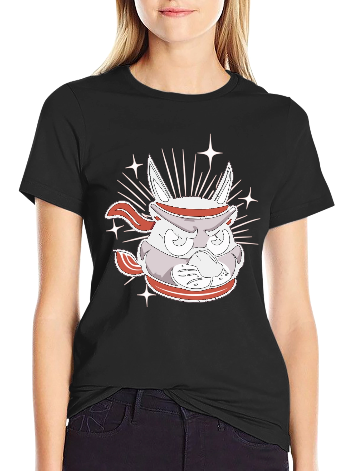 Ninja Rabbit Graphic Tee - Cool Anime Style Shirt