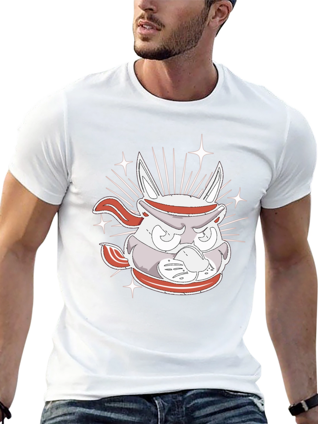 Ninja Rabbit Graphic Tee - Cool Anime Style Shirt
