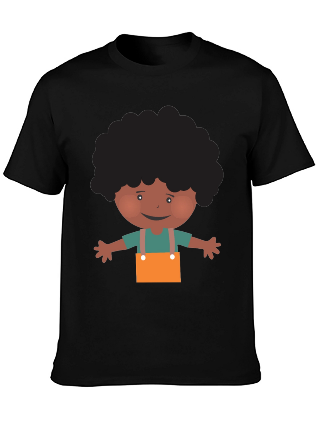 Cartoon Afro Boy T-Shirt