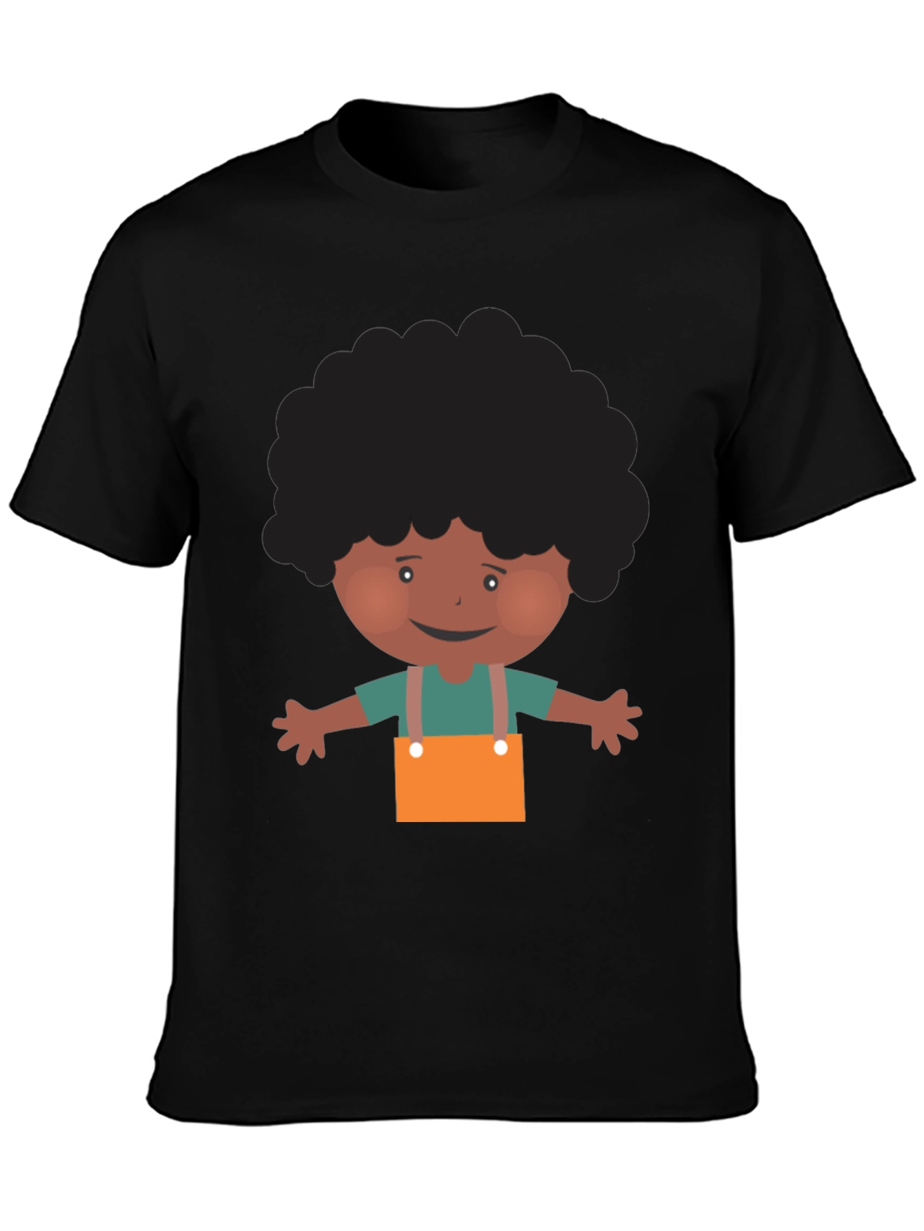 Cartoon Afro Boy T-Shirt