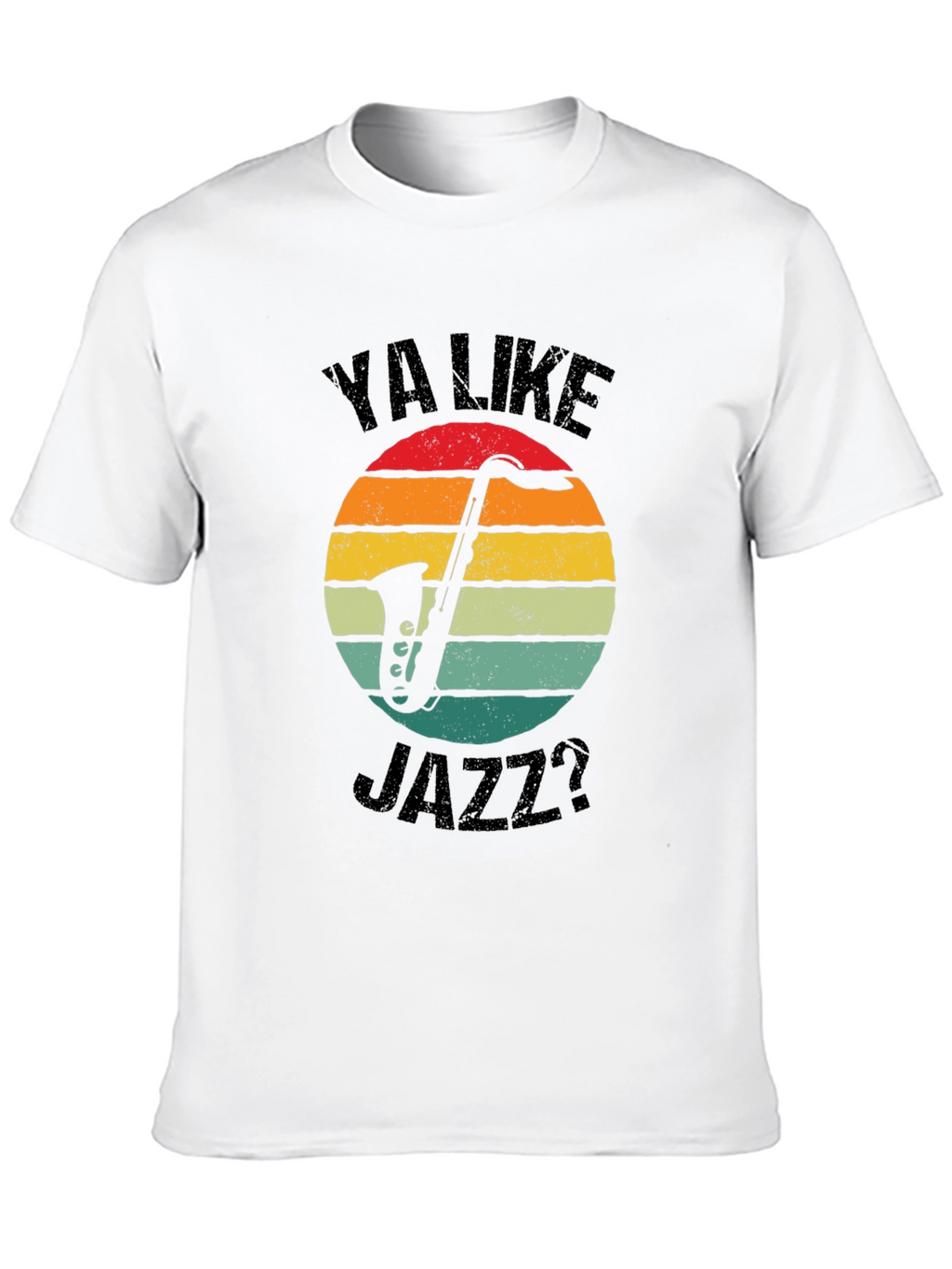 Ya Like Jazz? Graphic T-Shirt - Retro Sunset Design