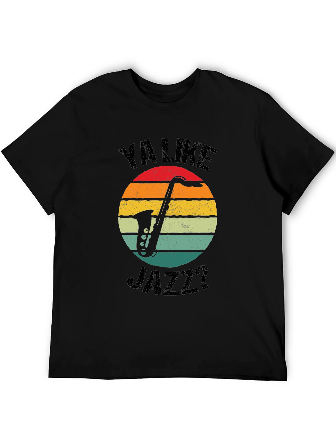 Ya Like Jazz? Graphic T-Shirt - Retro Sunset Design