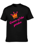 Queen of the Garden Graphic Tee - Black