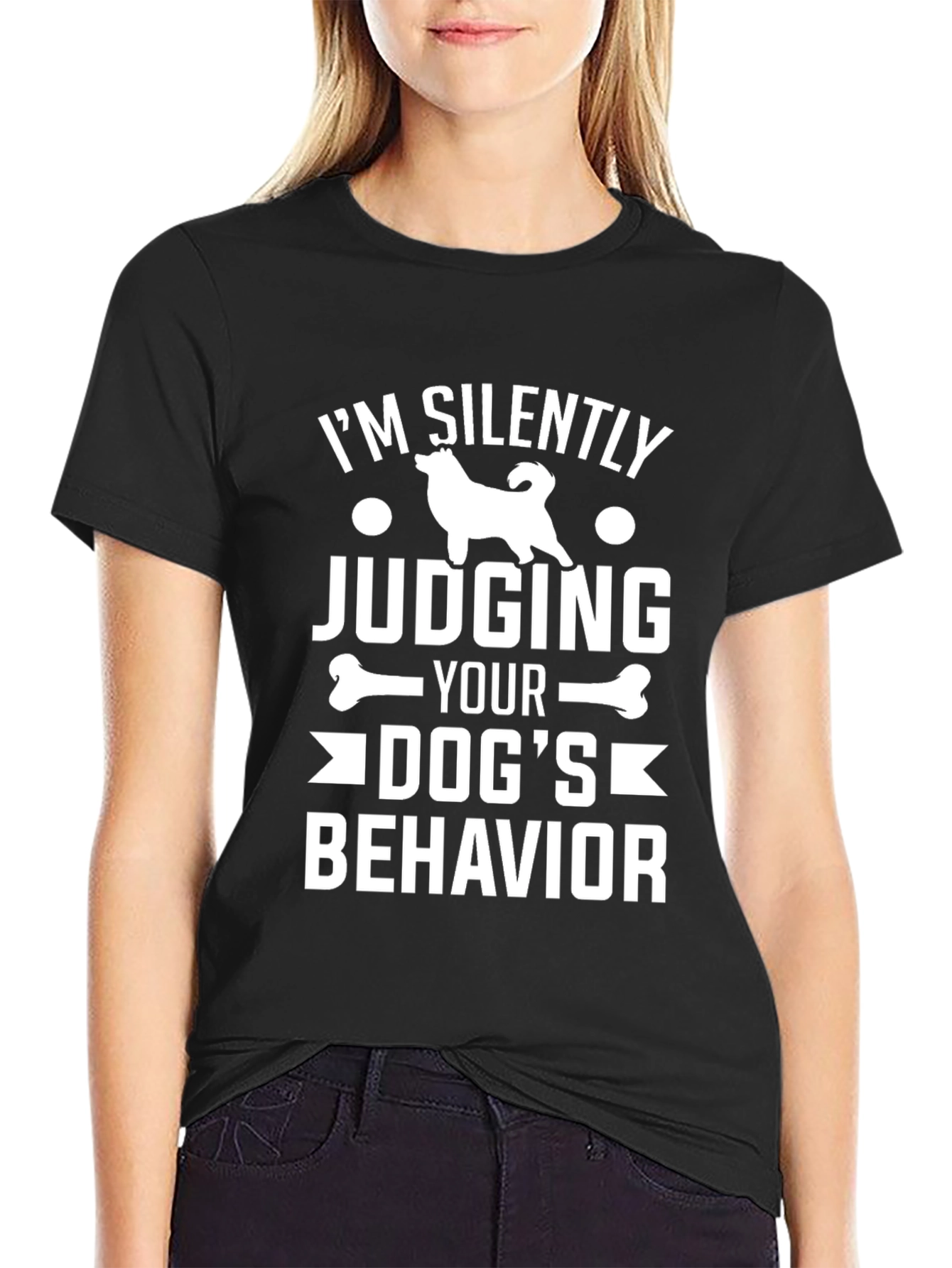Dog Lover T-Shirt - Silently Judging Dog Behavior