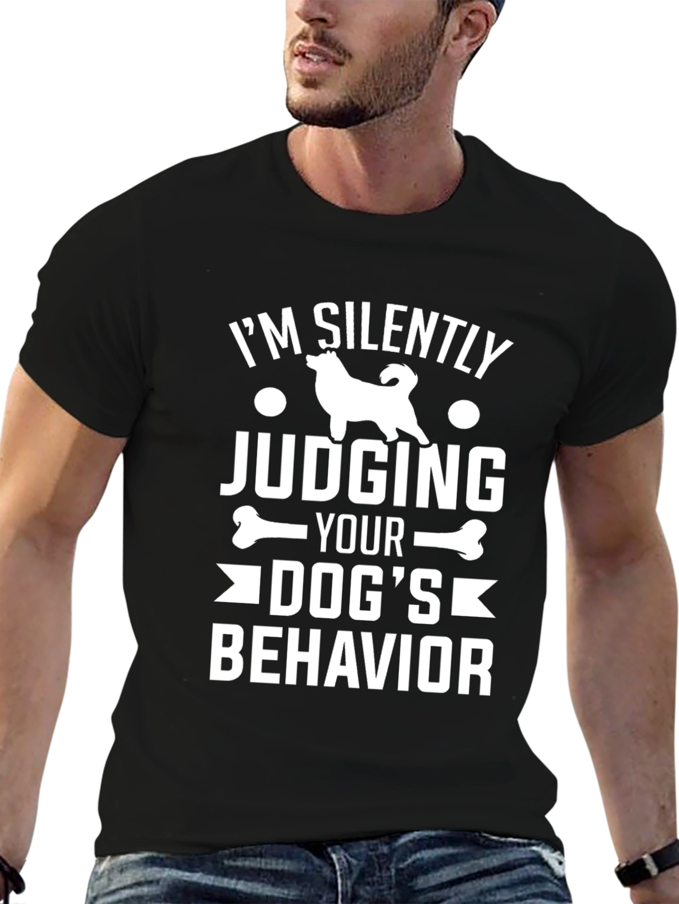 Dog Lover T-Shirt - Silently Judging Dog Behavior