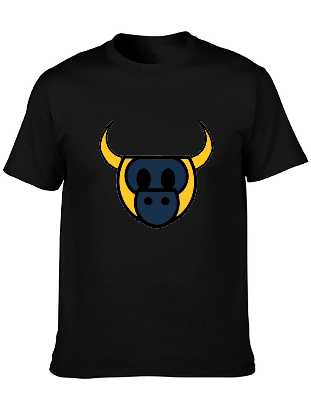 Bull Head Graphic Tee - Stylish Black T-Shirt