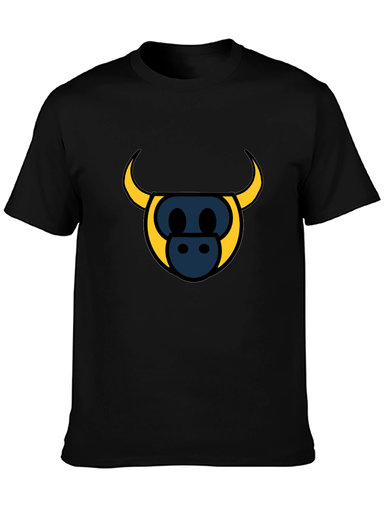 Bull Head Graphic Tee - Stylish Black T-Shirt