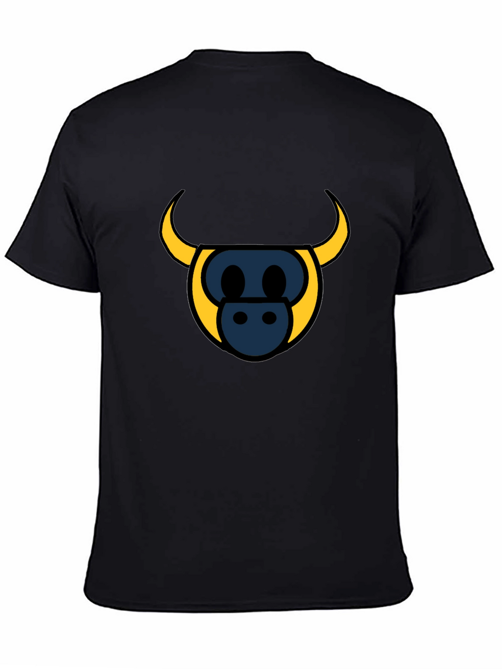 Bull Head Graphic Tee - Stylish Black T-Shirt