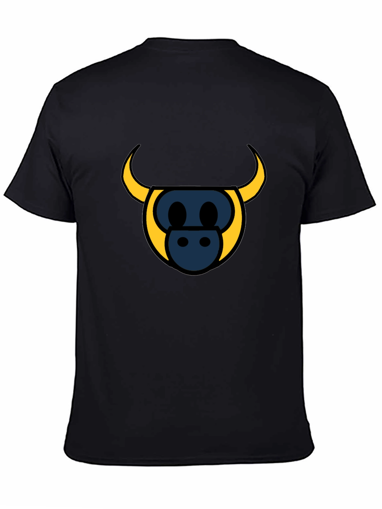 Bull Head Graphic Tee - Stylish Black T-Shirt