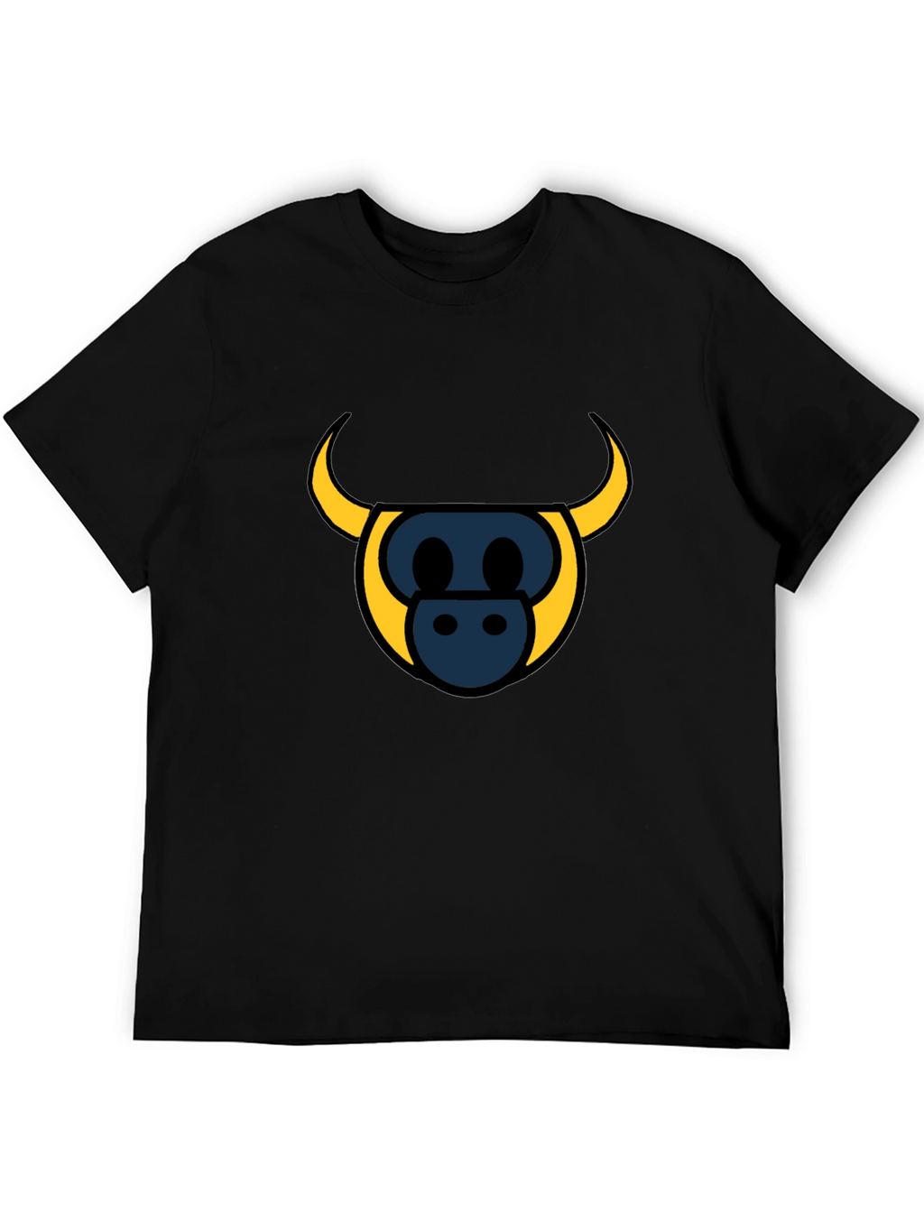 Bull Head Graphic Tee - Stylish Black T-Shirt