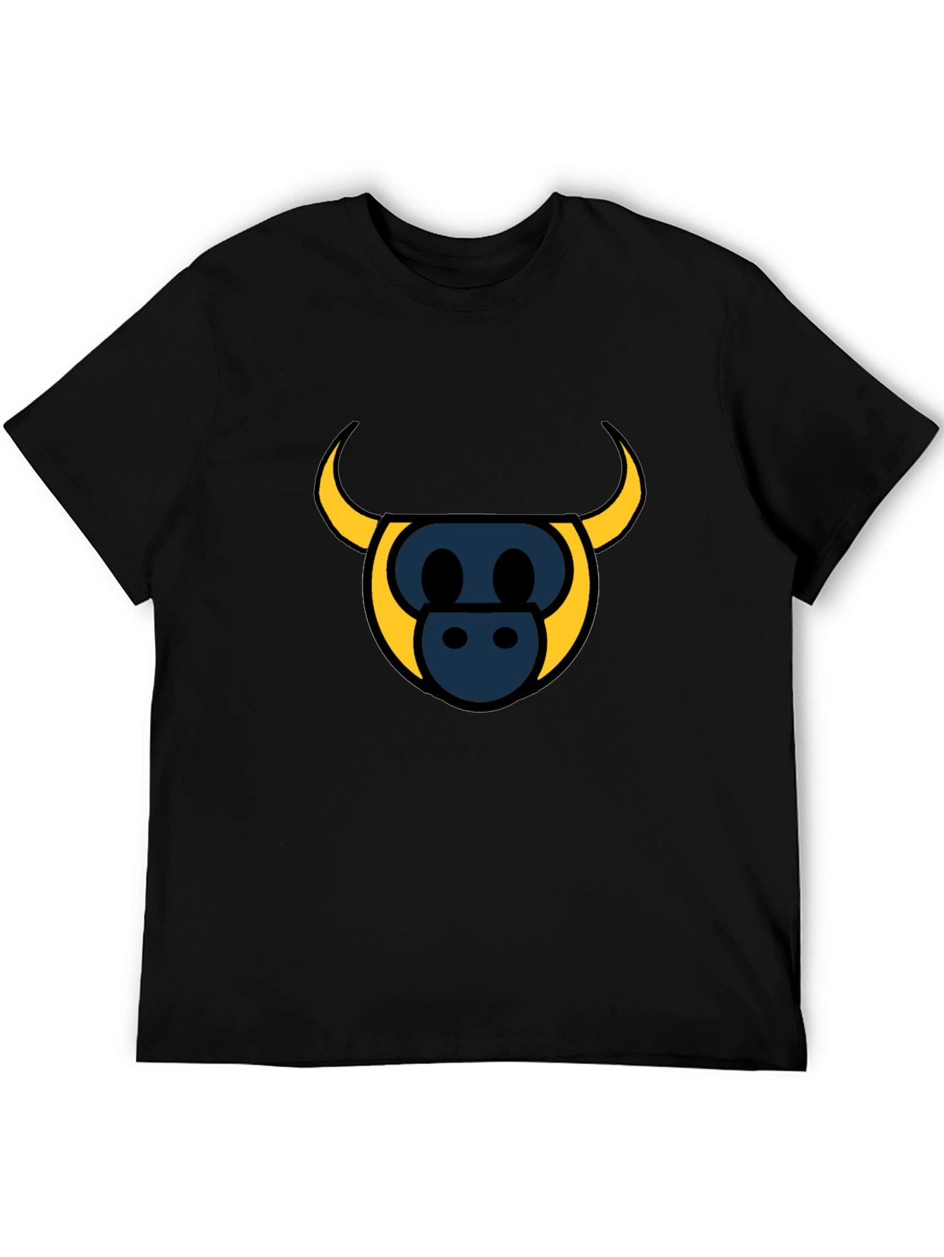 Bull Head Graphic Tee - Stylish Black T-Shirt