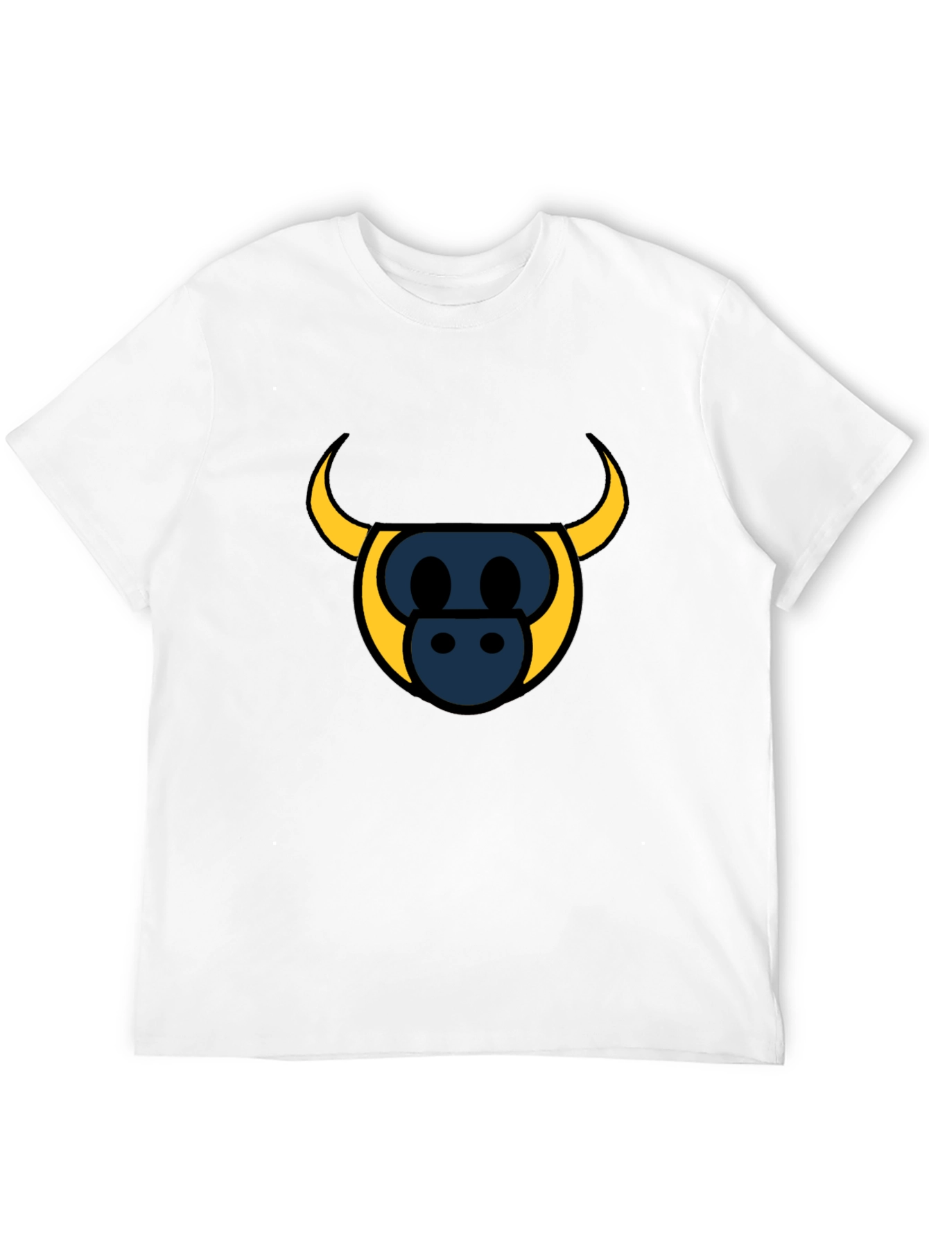Bull Head Graphic Tee - Stylish Black T-Shirt