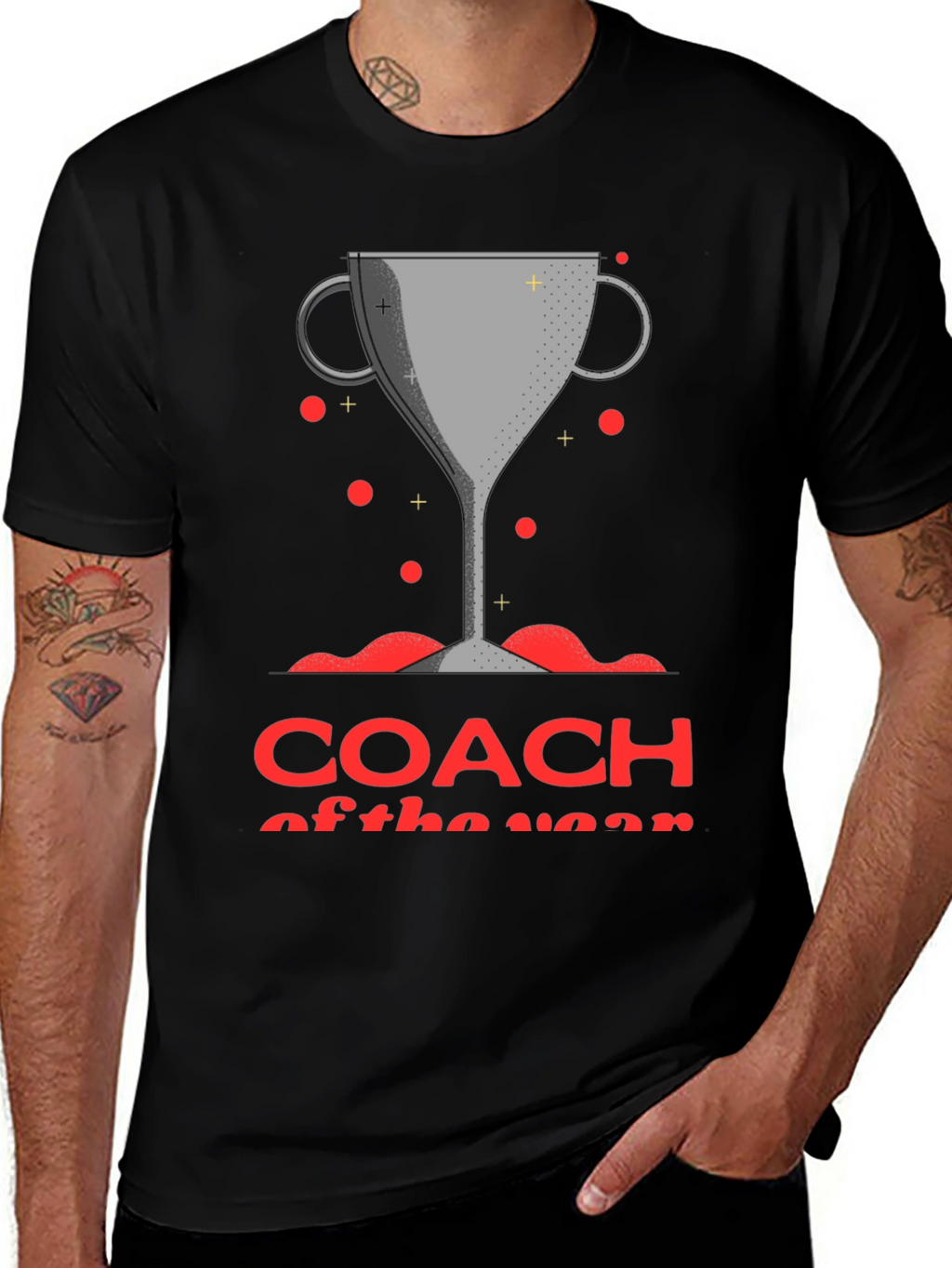 Coach of the Year Trophy Graphic T-Shirt