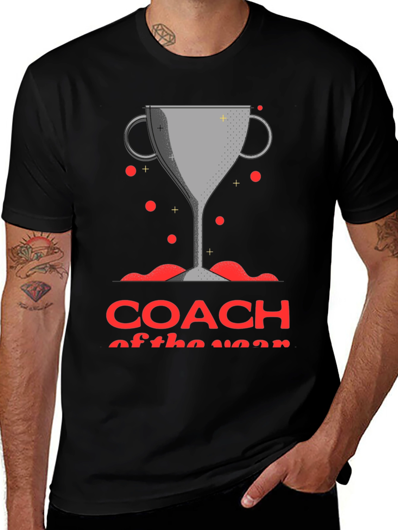 Coach of the Year Trophy Graphic T-Shirt