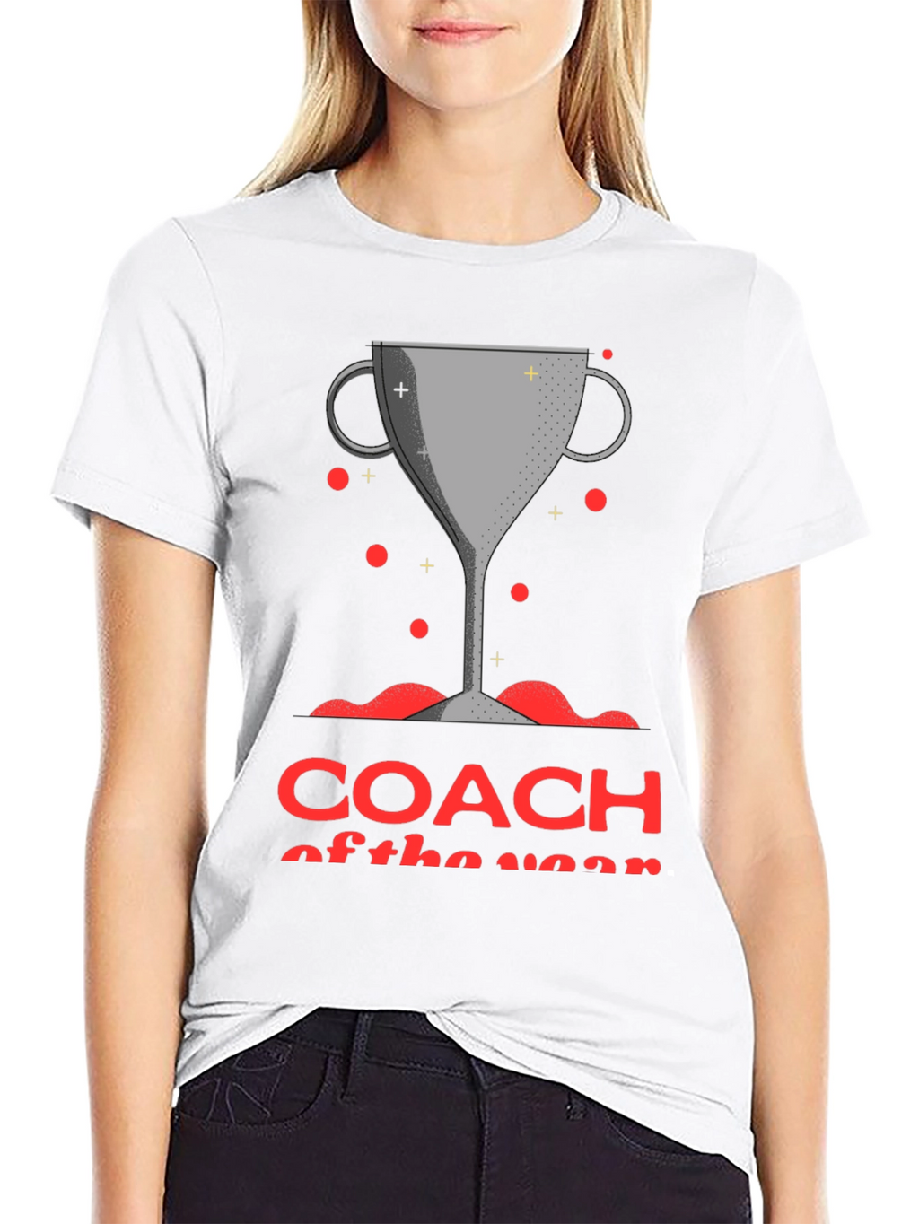 Coach of the Year Trophy Graphic T-Shirt