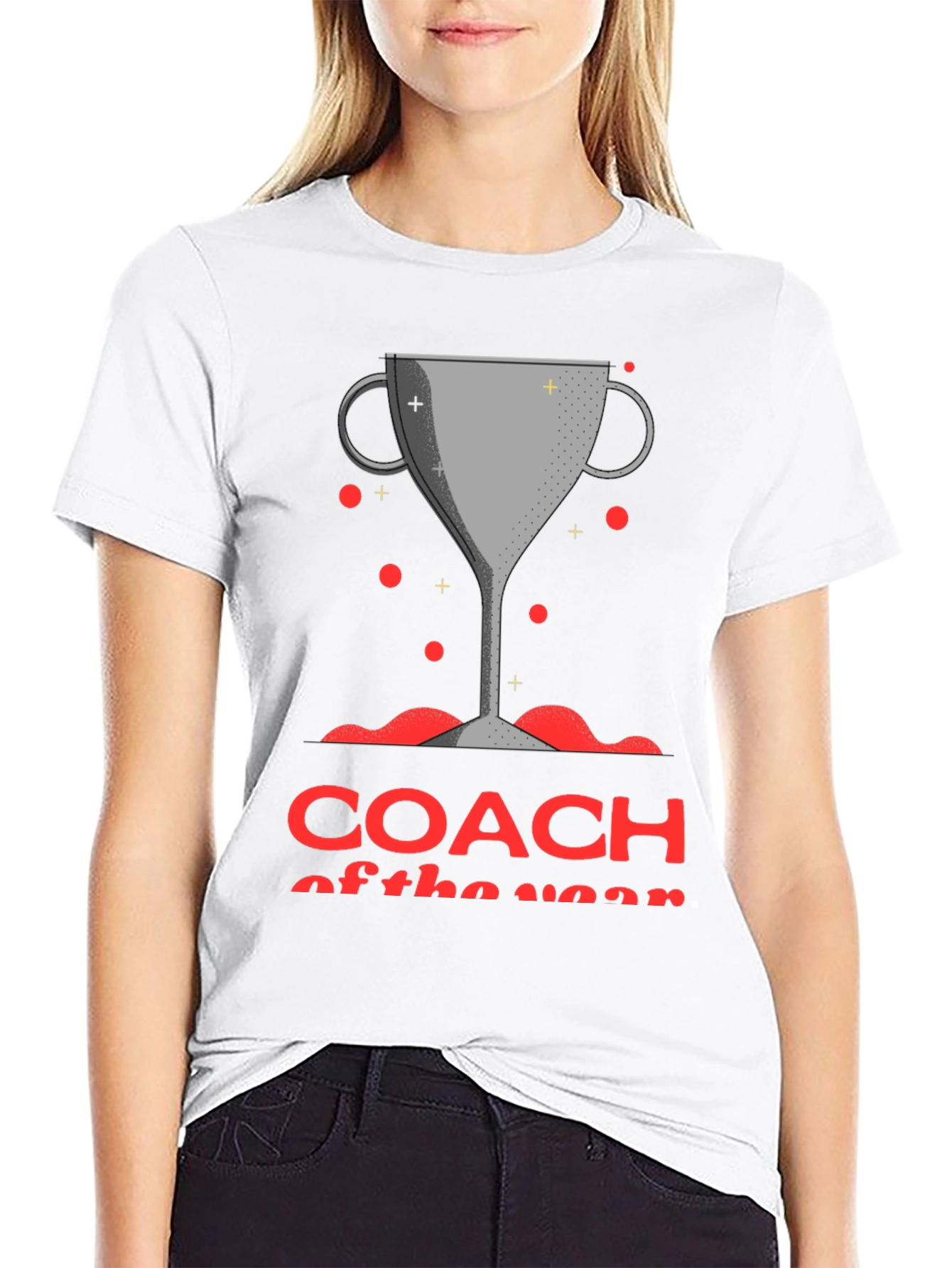 Coach of the Year Trophy Graphic T-Shirt