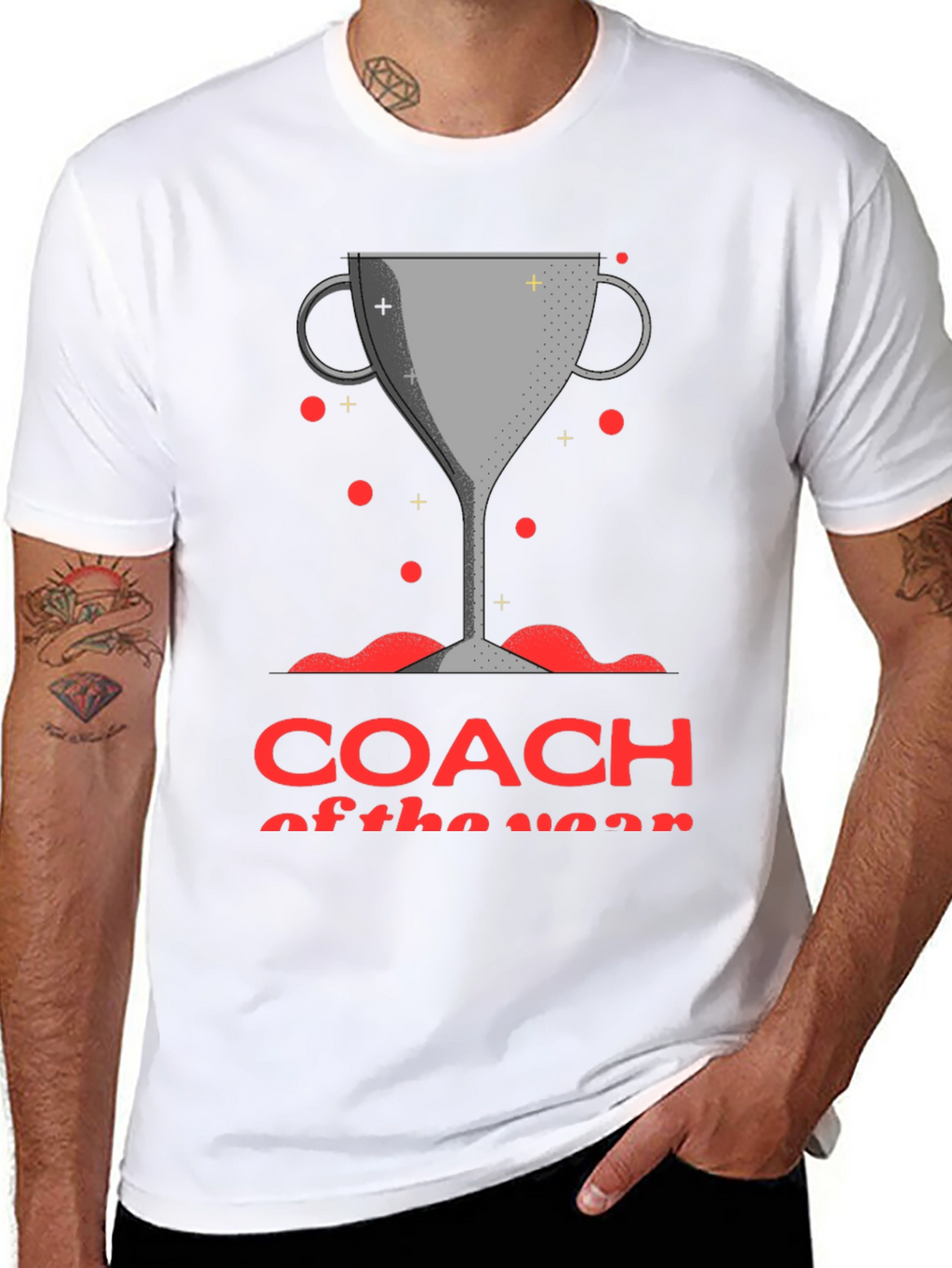 Coach of the Year Trophy Graphic T-Shirt