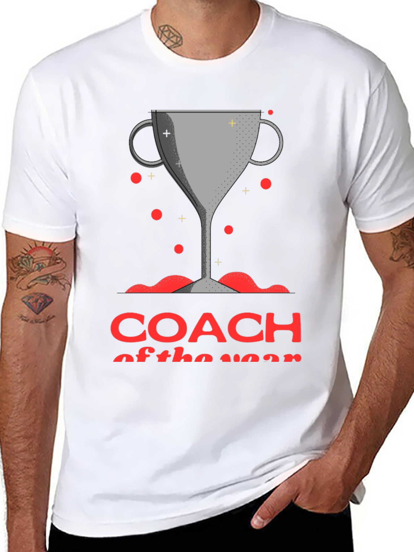 Coach of the Year Trophy Graphic T-Shirt