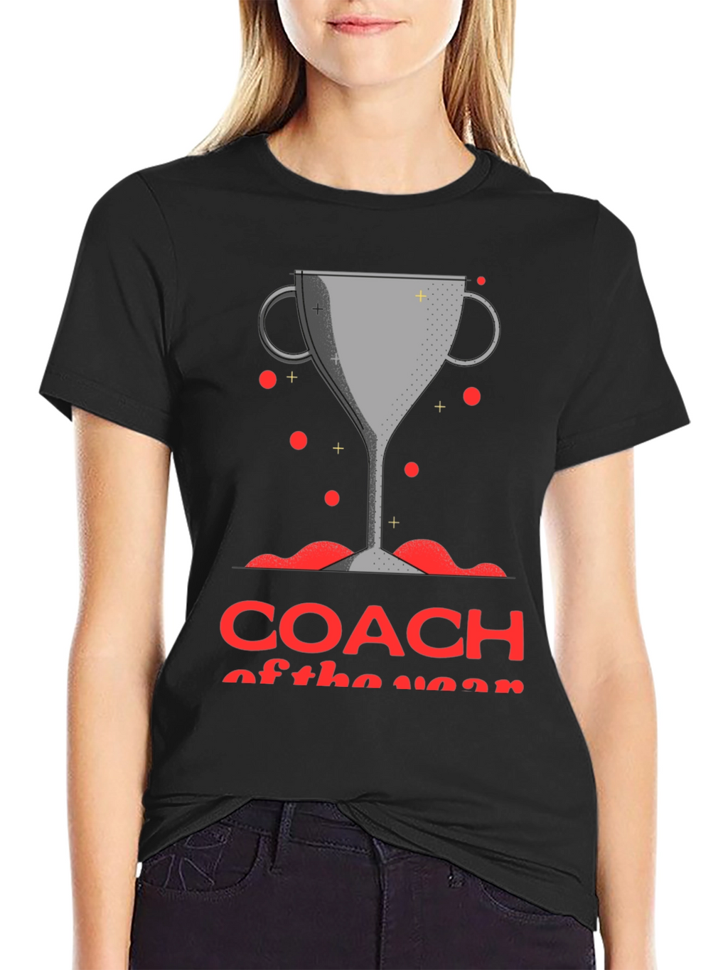 Coach of the Year Trophy Graphic T-Shirt