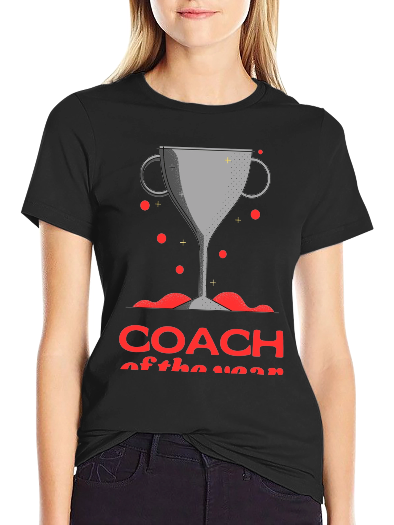 Coach of the Year Trophy Graphic T-Shirt