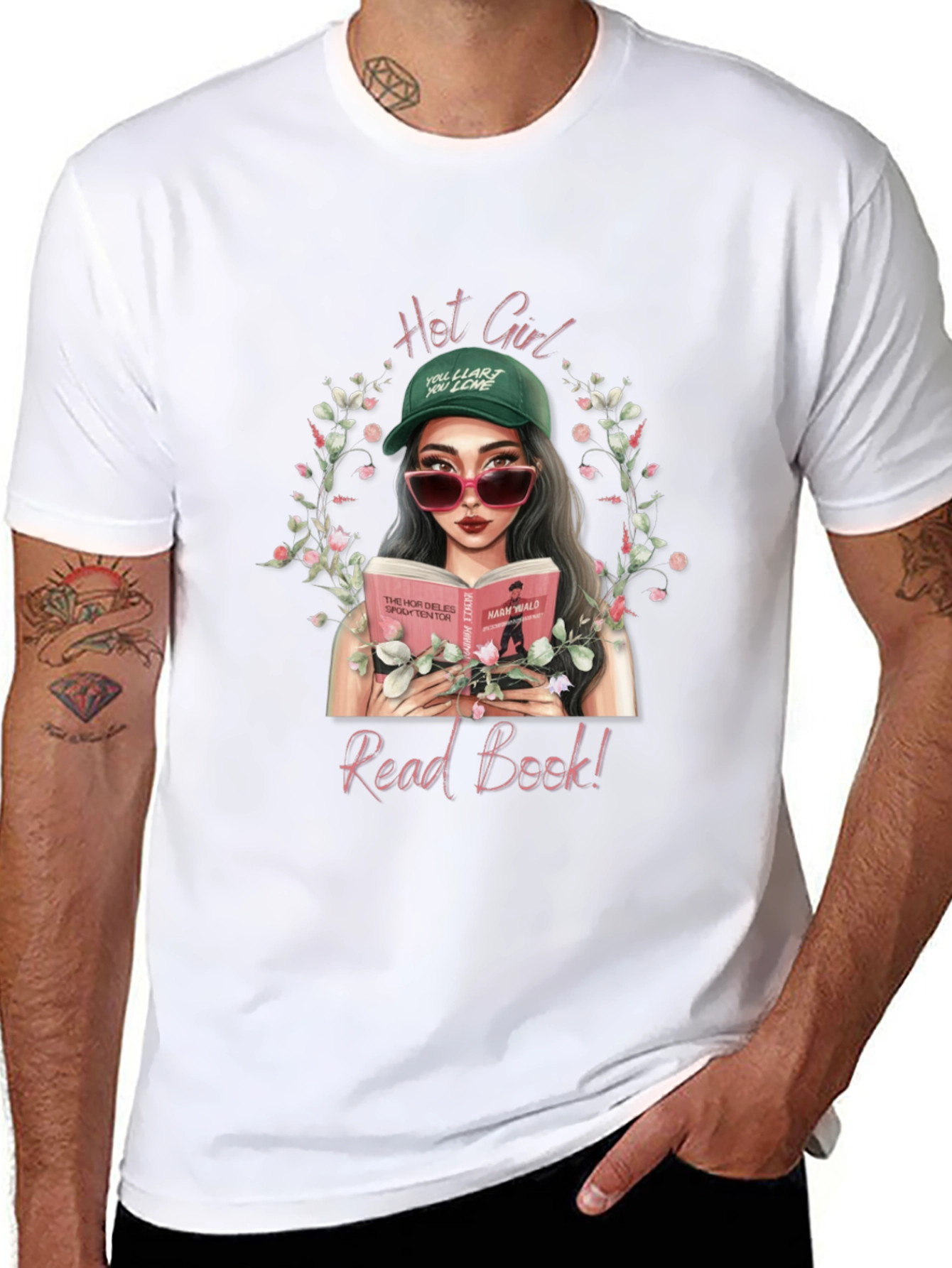 Hot Girl Read Book T-Shirt - Trendy Graphic Tee