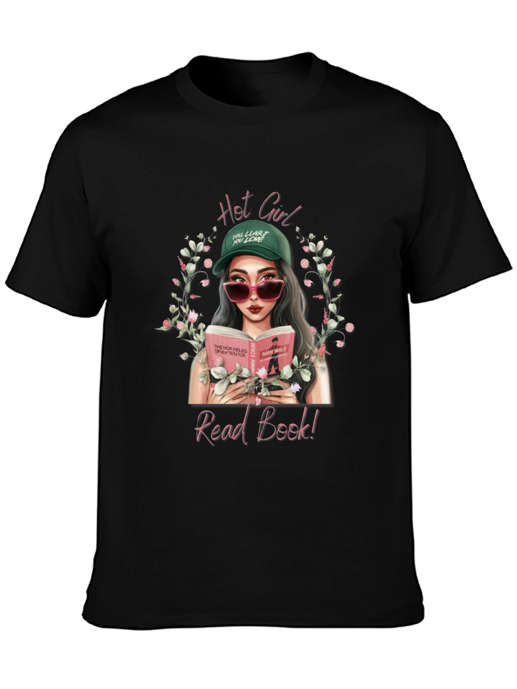 Hot Girl Read Book T-Shirt - Trendy Graphic Tee